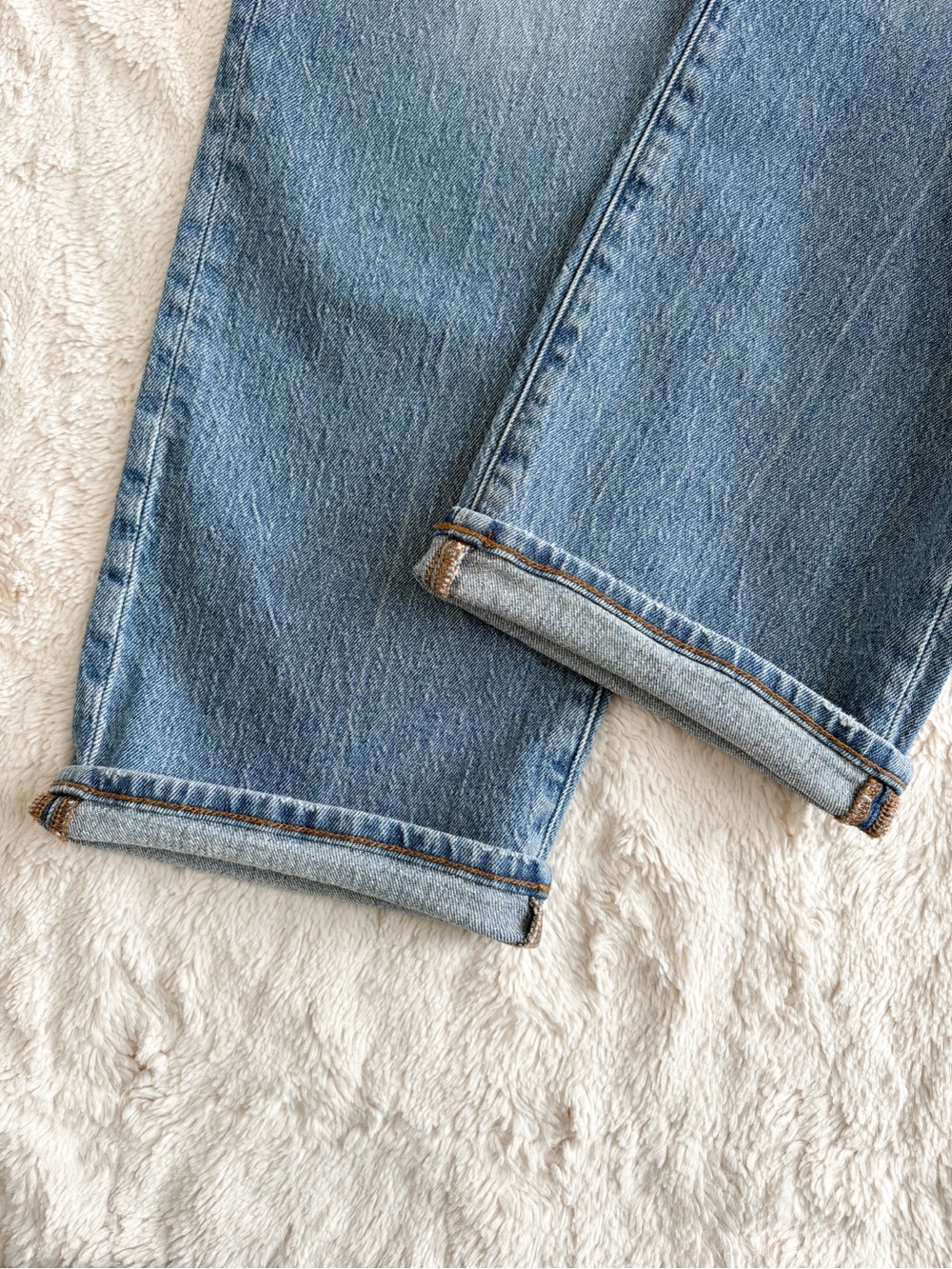 Madewell Curvy 90s Straight Jeans 30T High Rise Tall Light Wash Denim - Picture 5 of 8